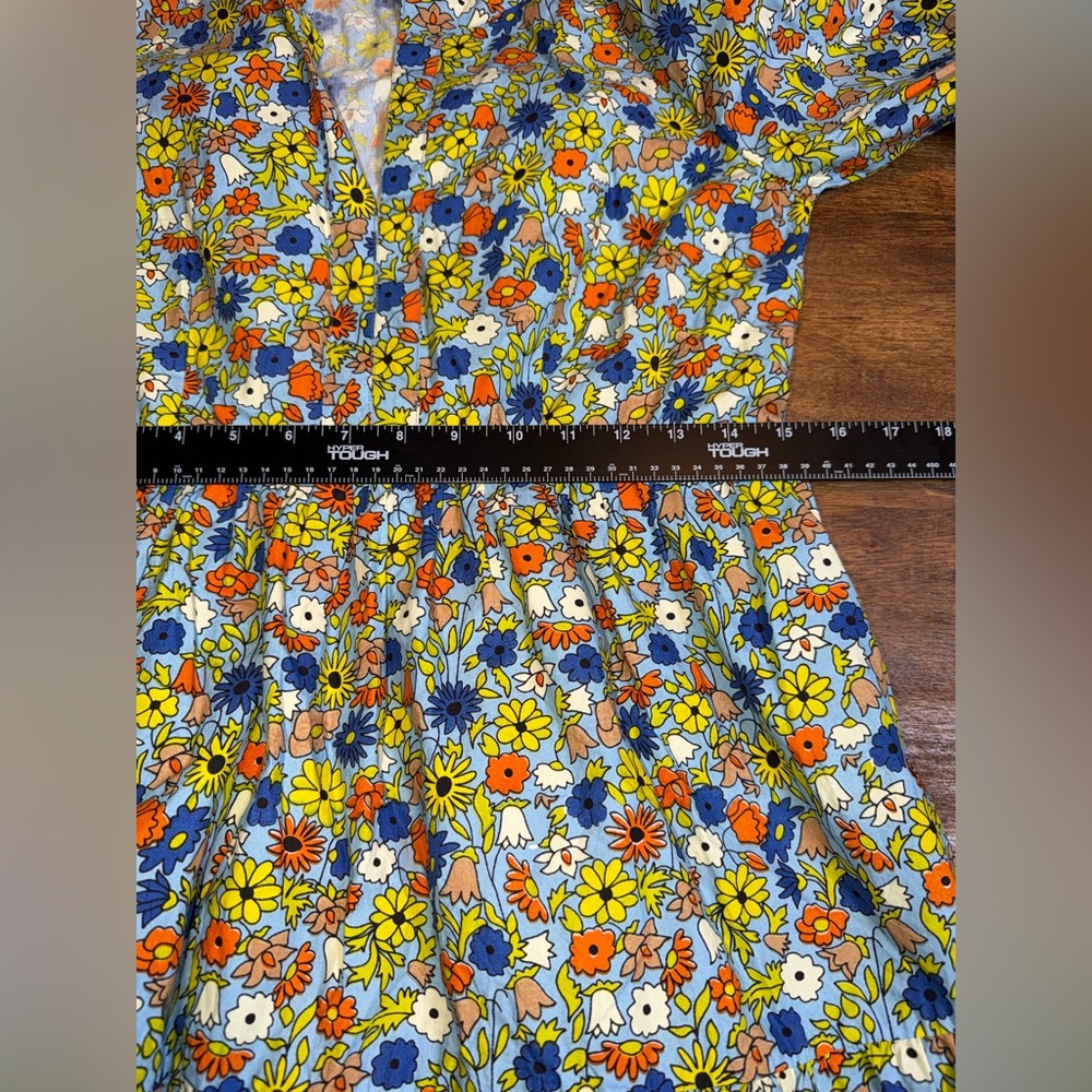 Olivia James Lydia Floral Dress Tiered Flowy Boho Cottagecore Sz XS - Picture 6 of 7